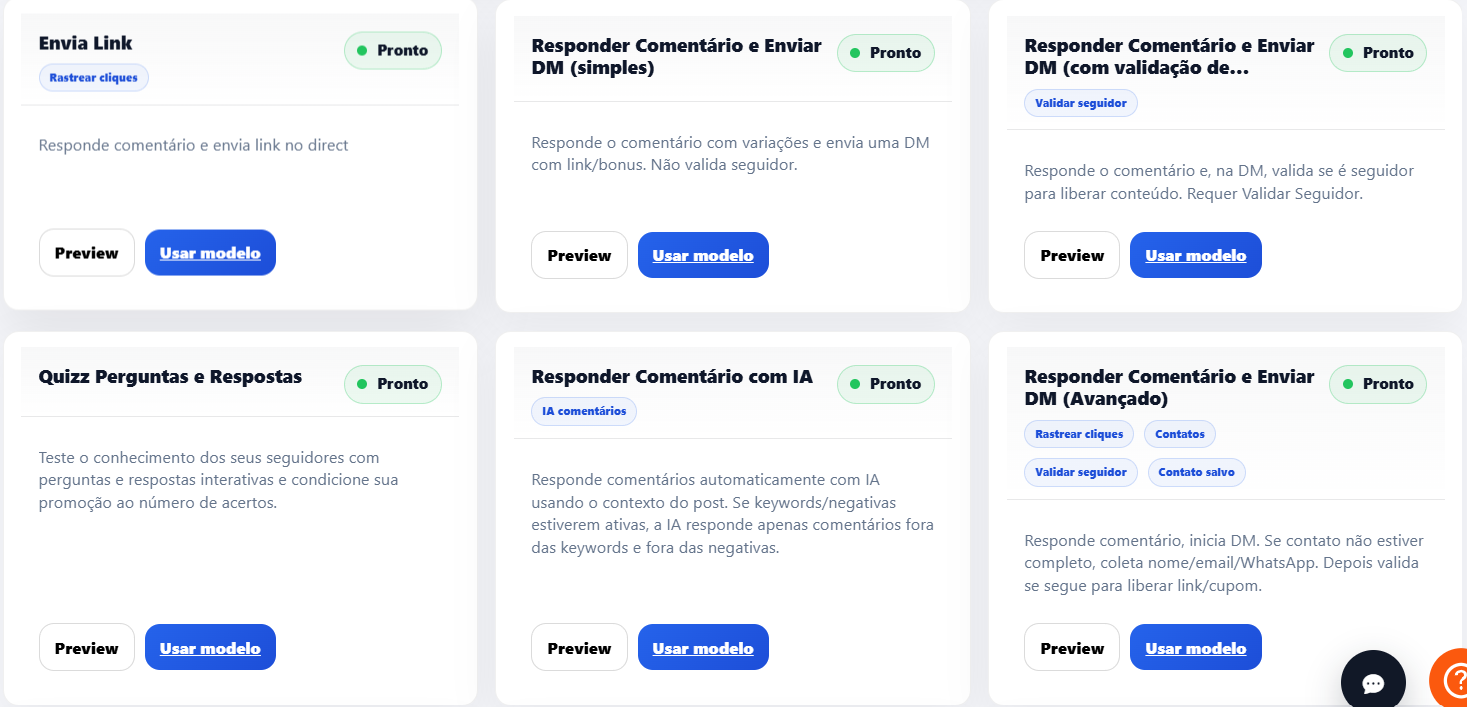 Gerenciamento de modelos de mensagem do WhatsApp na InfluenciMax